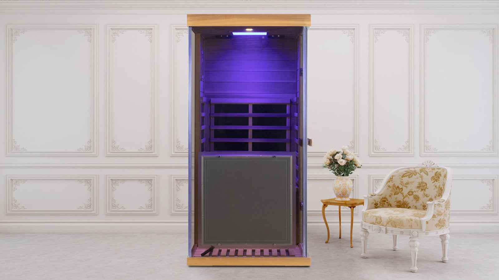 Full Spectrum Infrared Mini Red Cedar Sauna Wizzisaunas 909MRX