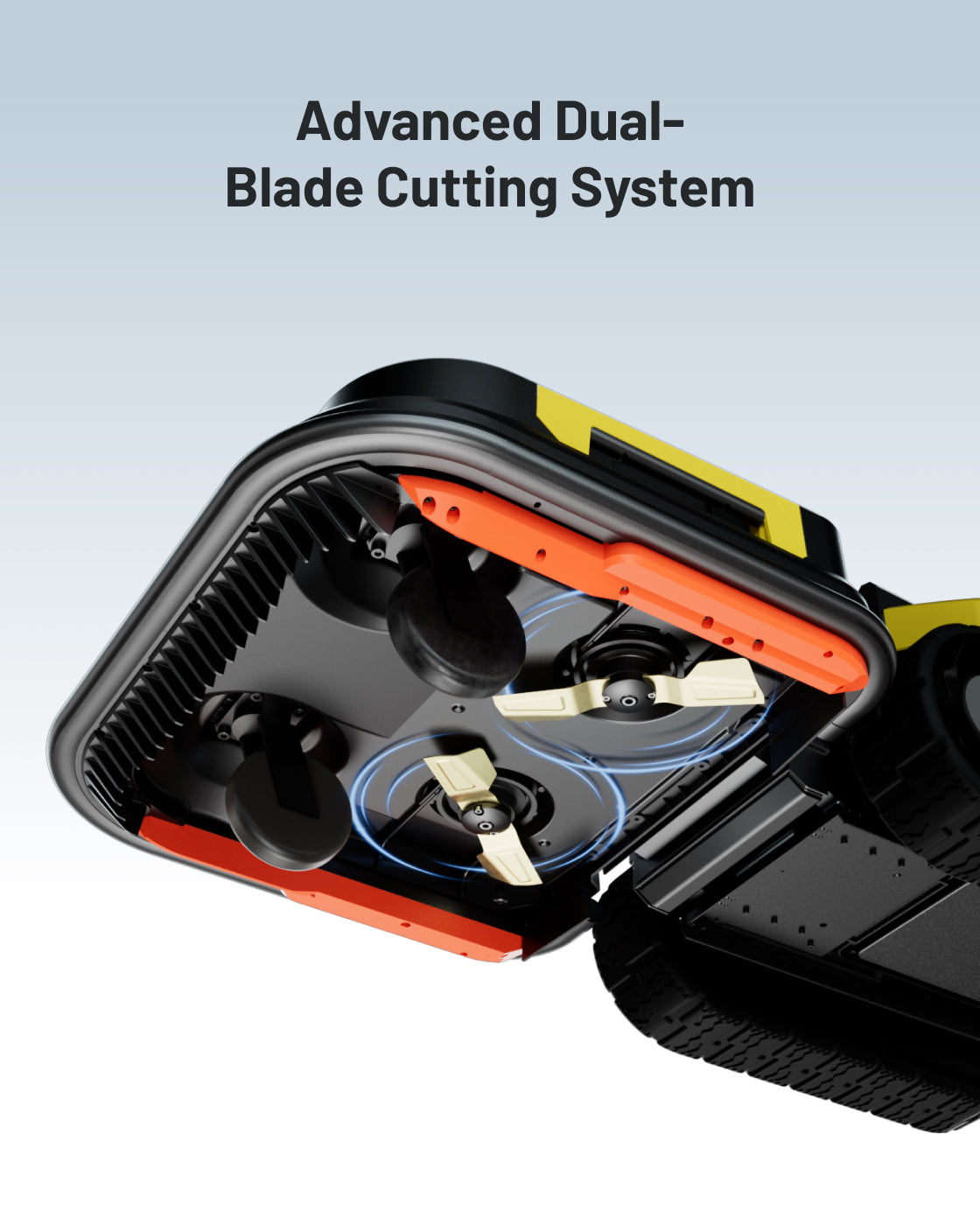 Yarbo Lawn Mower Pro straight blade and cutting disc options