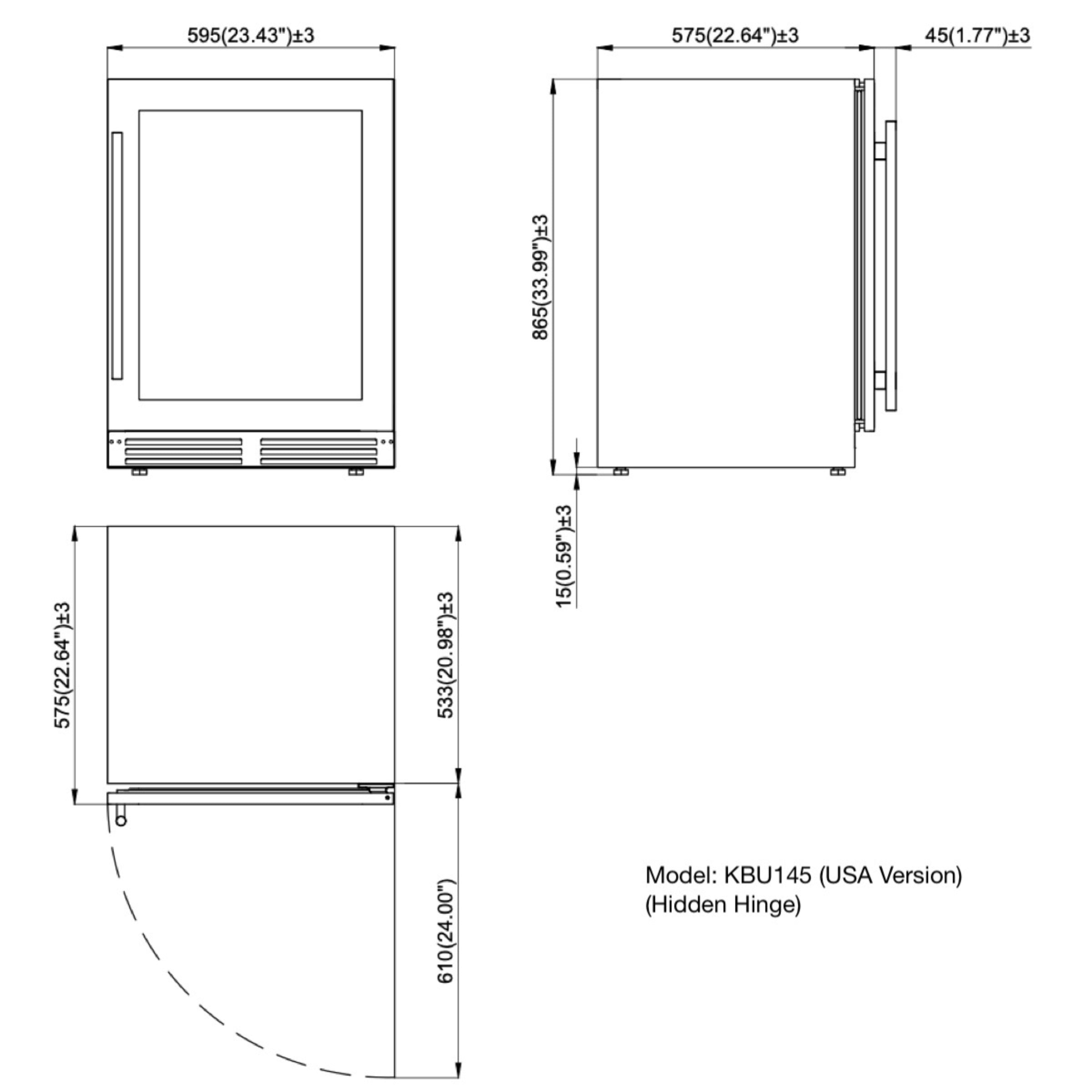24-Inch Single-Zone Wine Cooler