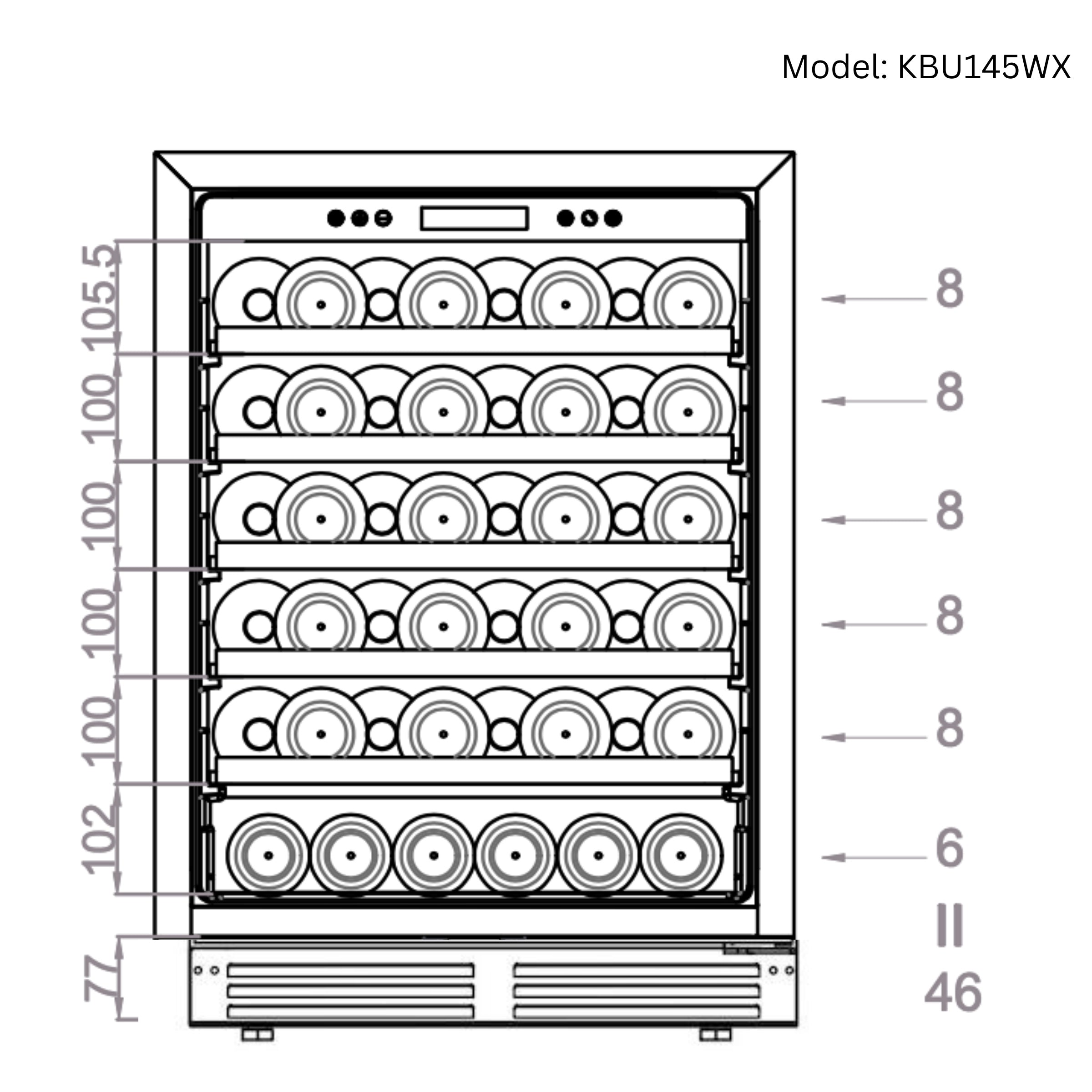 24-Inch Single-Zone Wine Cooler
