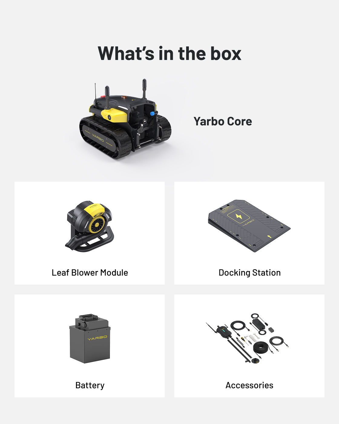 Yarbo Blower what's included