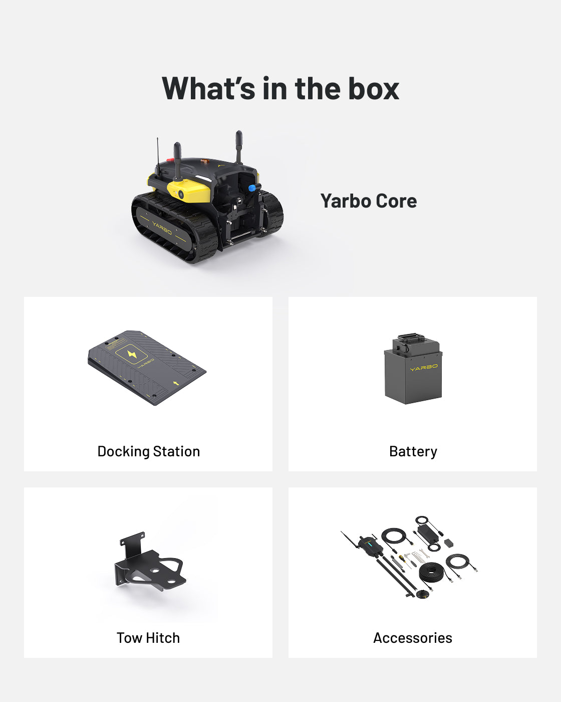 Yarbo Y40 Core what's included
