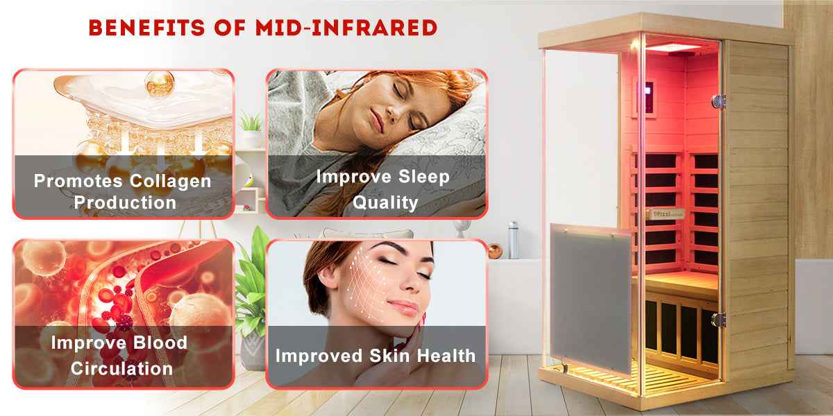 Full Spectrum Infrared Sauna Mini Hemlock Sauna Wizzisaunas 909MHX(R/L)