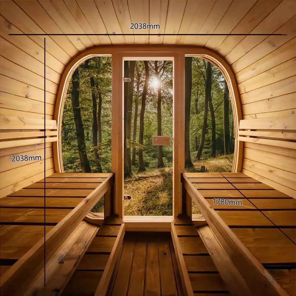 Auris Two Luxury Outdoor Cedar Sauna