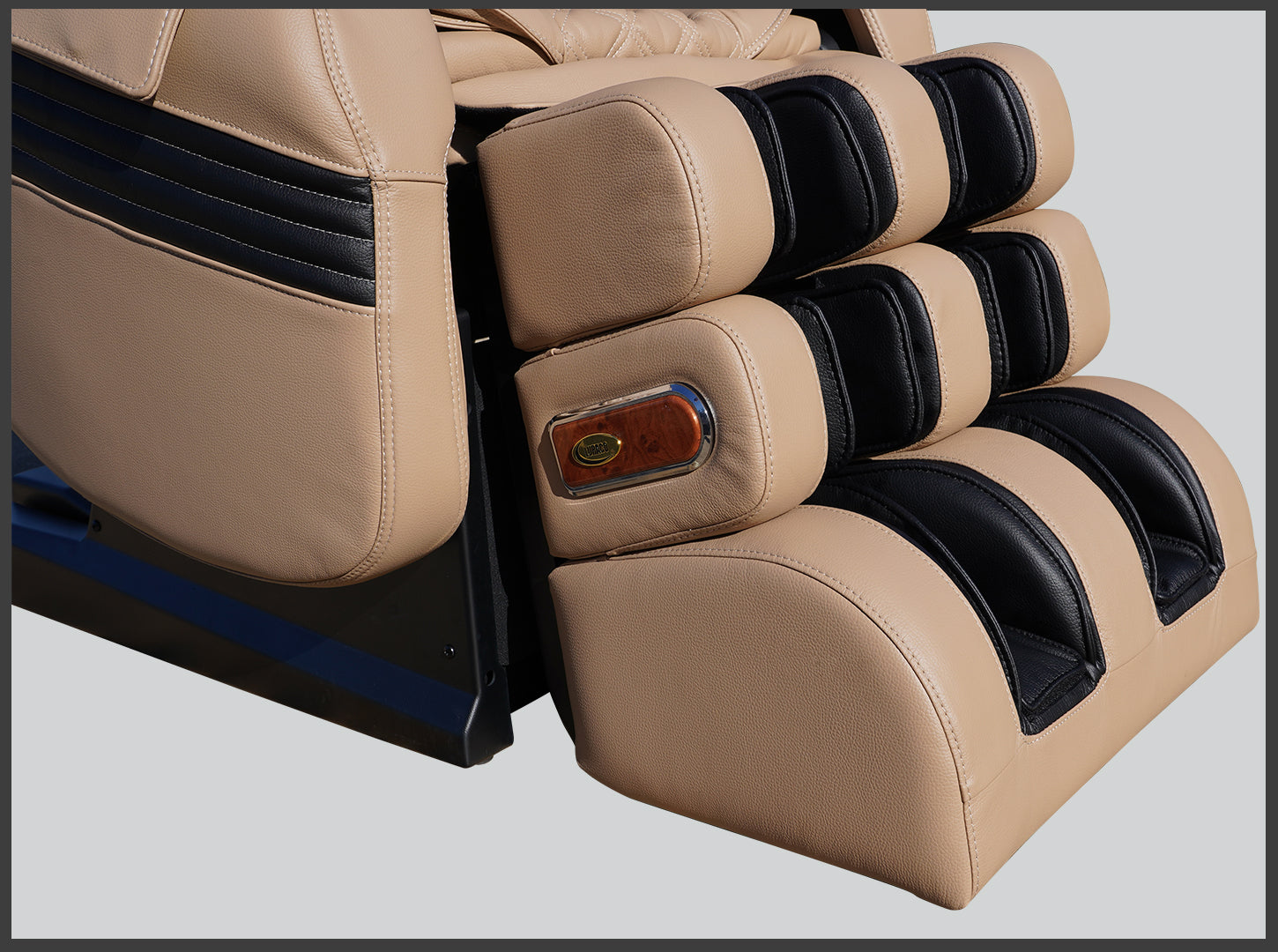 Luraco Model 3 Hybrid SL Medical Massage Chair - Cream FootRest