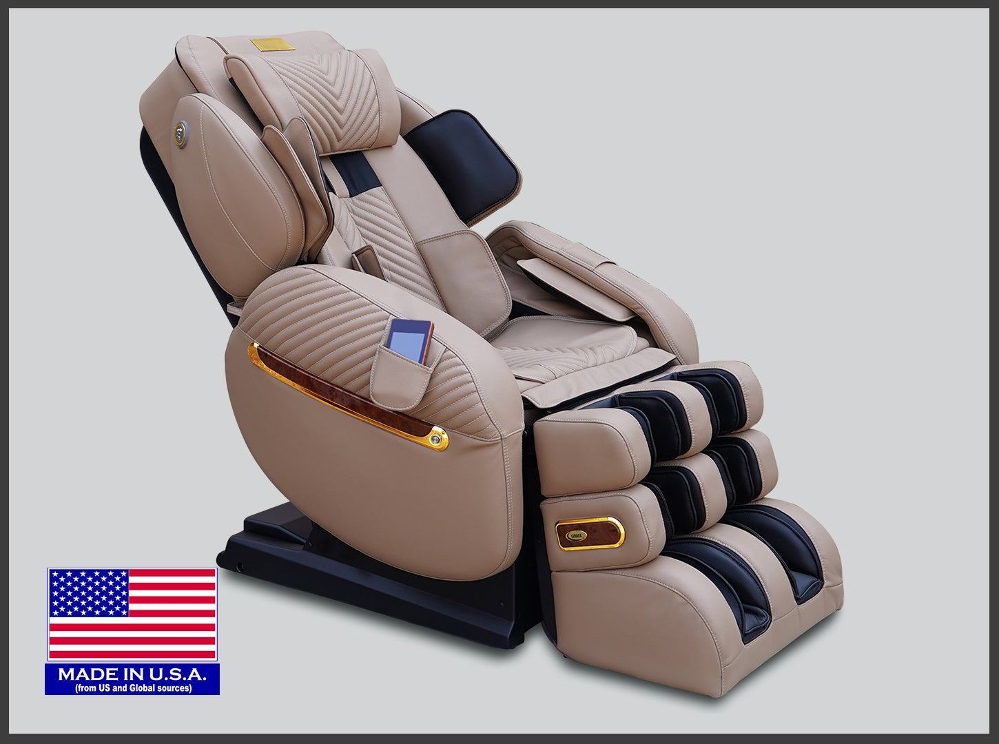 i9 Max PLUS Royal Edition Medical Massage Chair - Cream Royal for website
