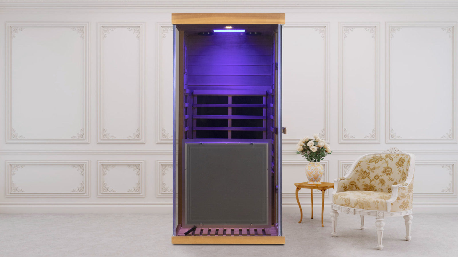 Full Spectrum Infrared Mini Red Cedar Sauna Wizzisaunas 909MRX