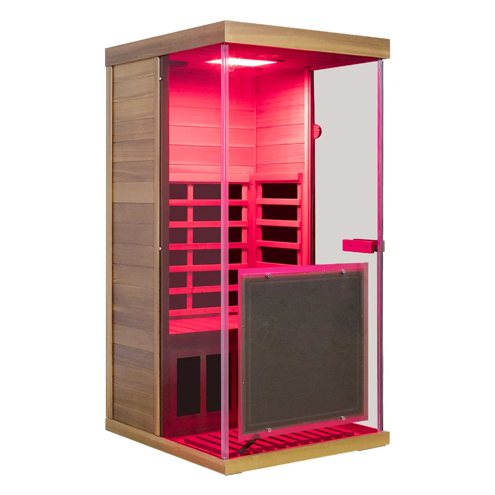 Full Spectrum Infrared Mini Red Cedar Sauna Wizzisaunas 909MRX