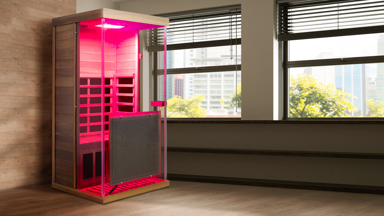 Full Spectrum Infrared Mini Red Cedar Sauna Wizzisaunas 909MRX