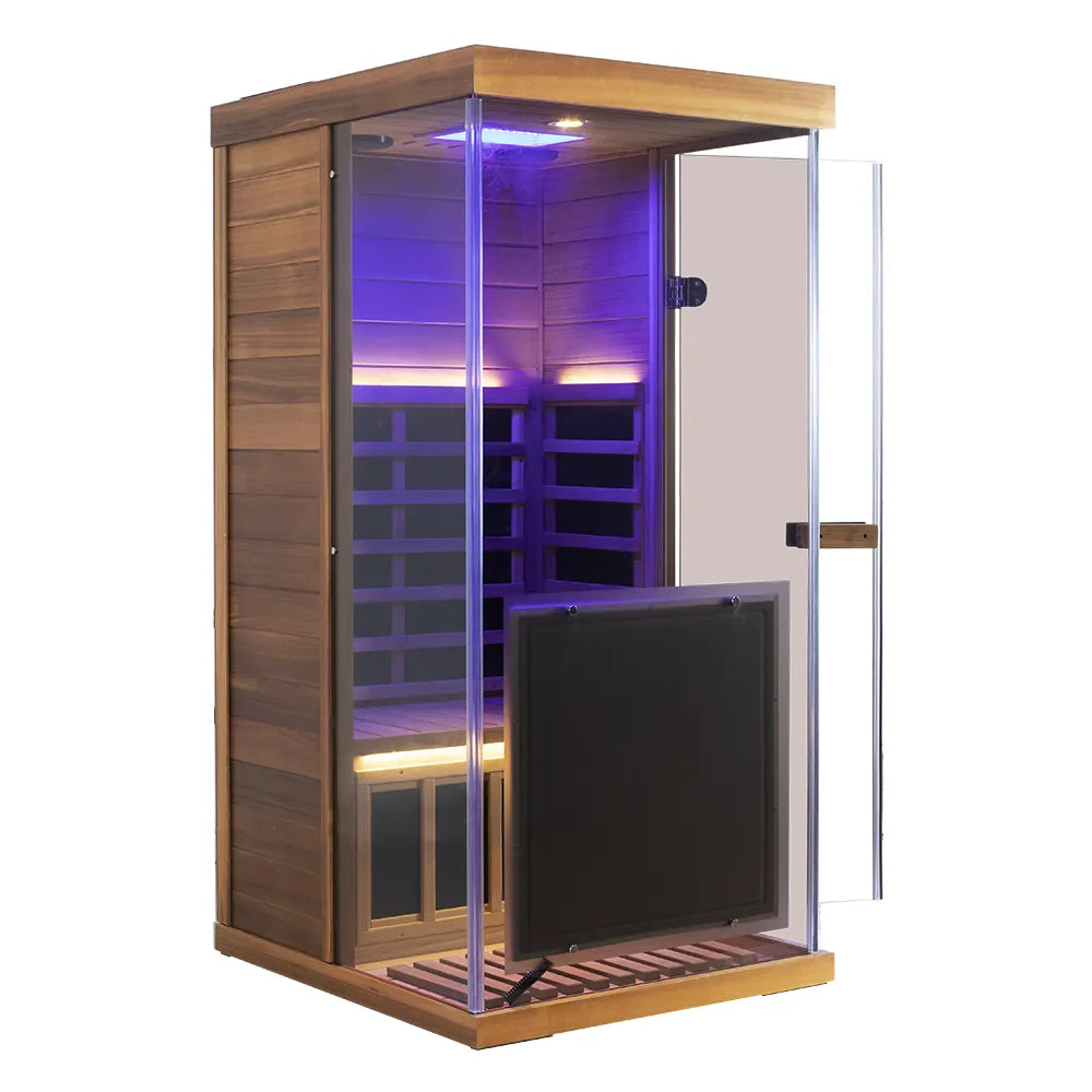 Full Spectrum Infrared Mini Red Cedar Sauna Wizzisaunas 909MRX
