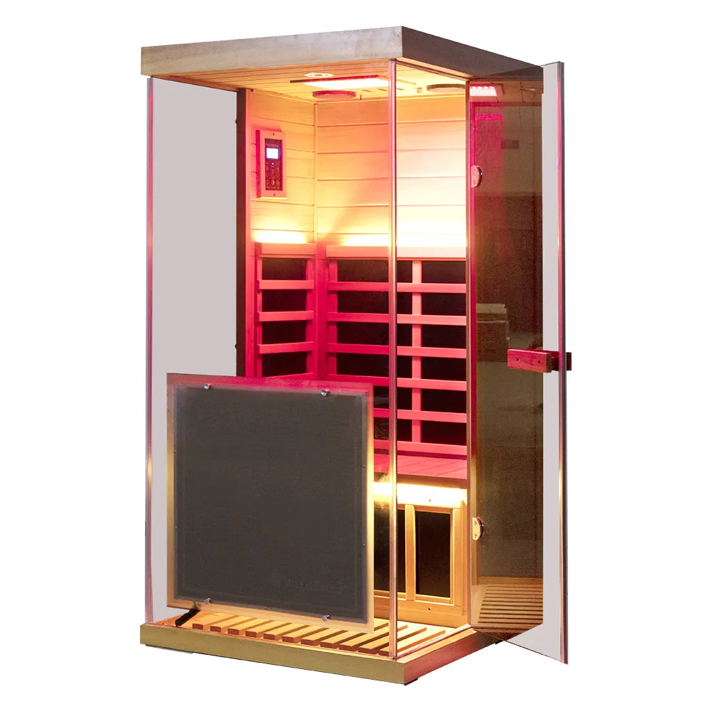 Full Spectrum Infrared Mini Red Cedar Sauna Wizzisaunas 909MRX