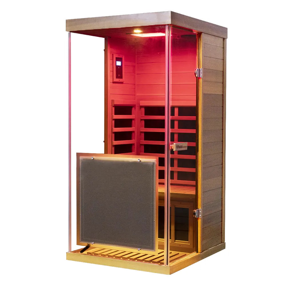 Full Spectrum Infrared Mini Red Cedar Sauna Wizzisaunas 909MRX