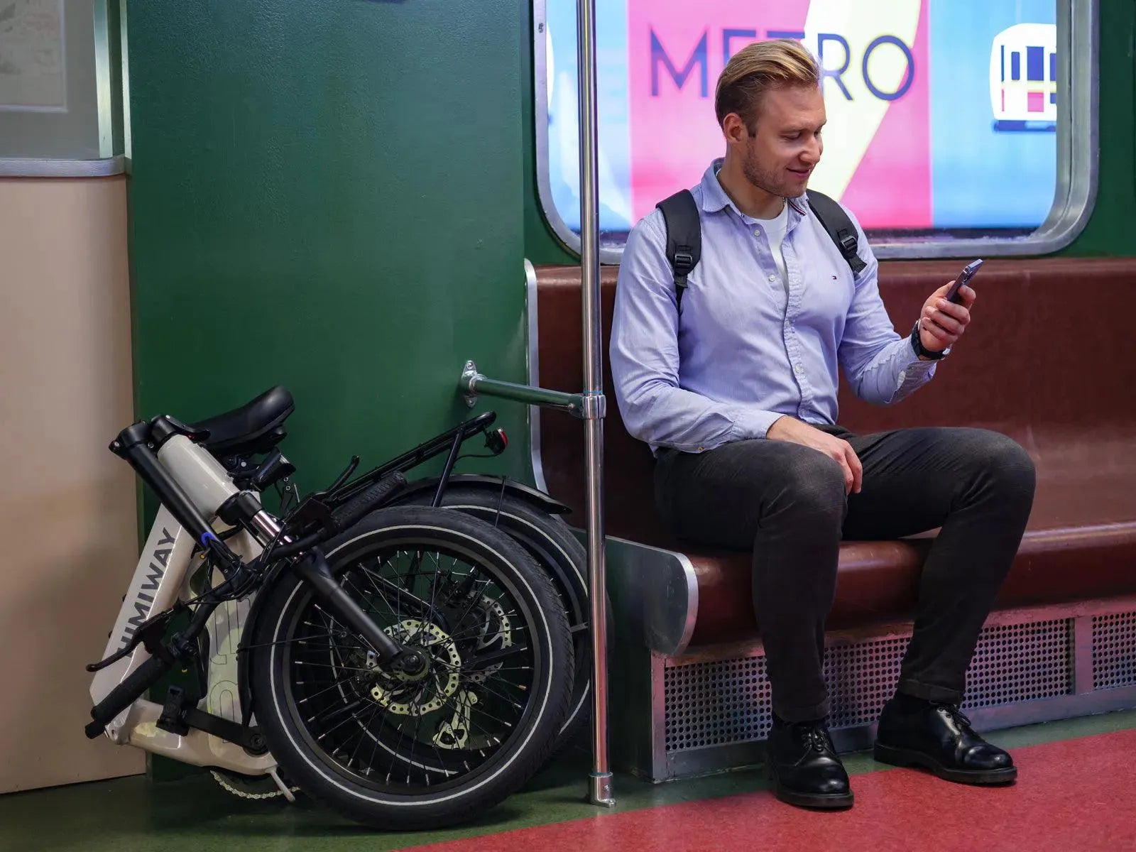 Himiway B3 Compact Folding Electric Bike | 500W | 70-Mile Range