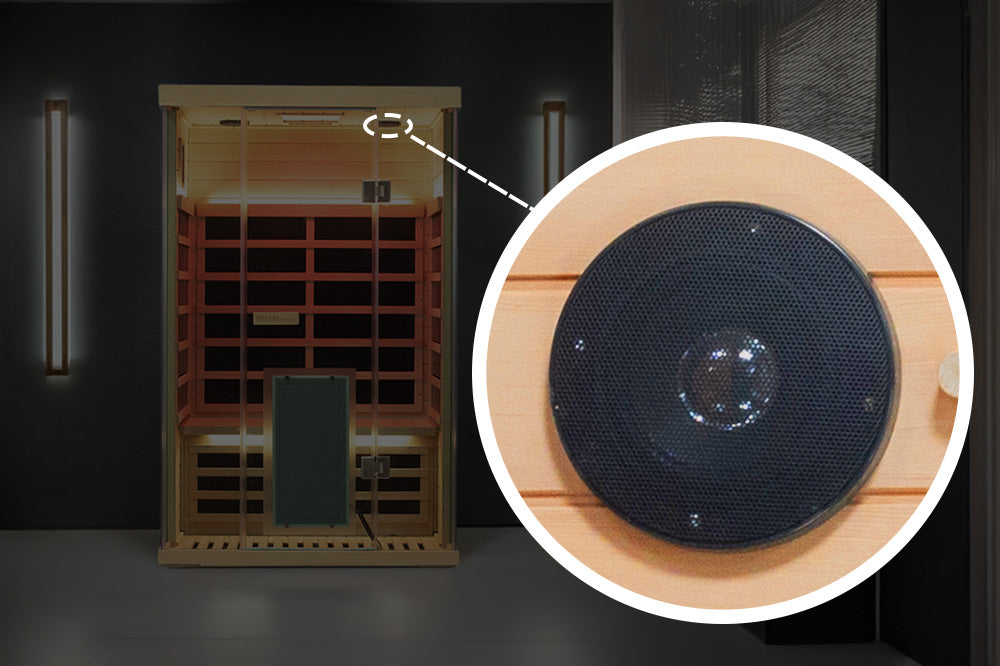 2-Person Hemlock Full-Glass Full-Spectrum Infrared Sauna Wizzisaunas SH02