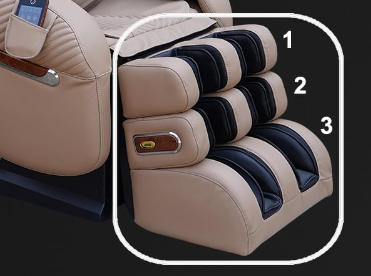 THREE-STAGE FOOTREST MASSAGE