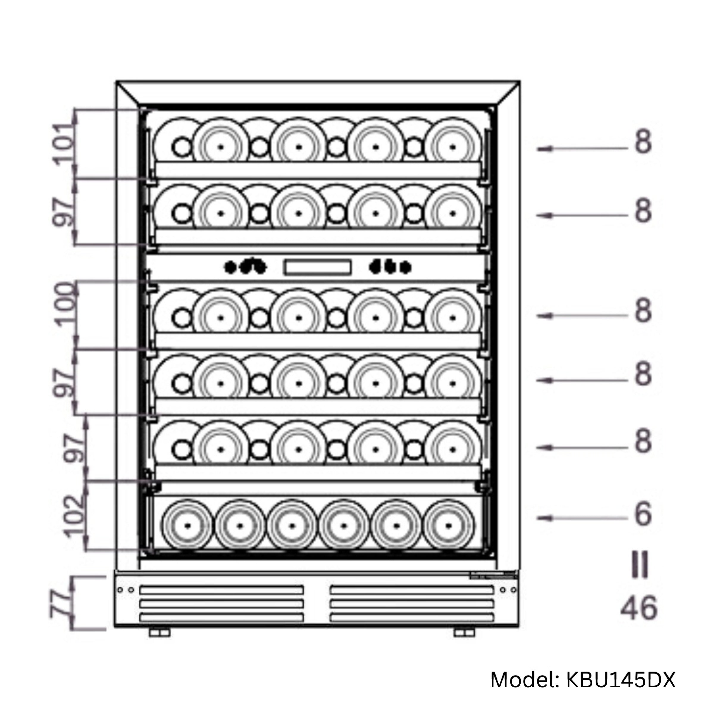 24-Inch Dual-Zone Wine Cooler