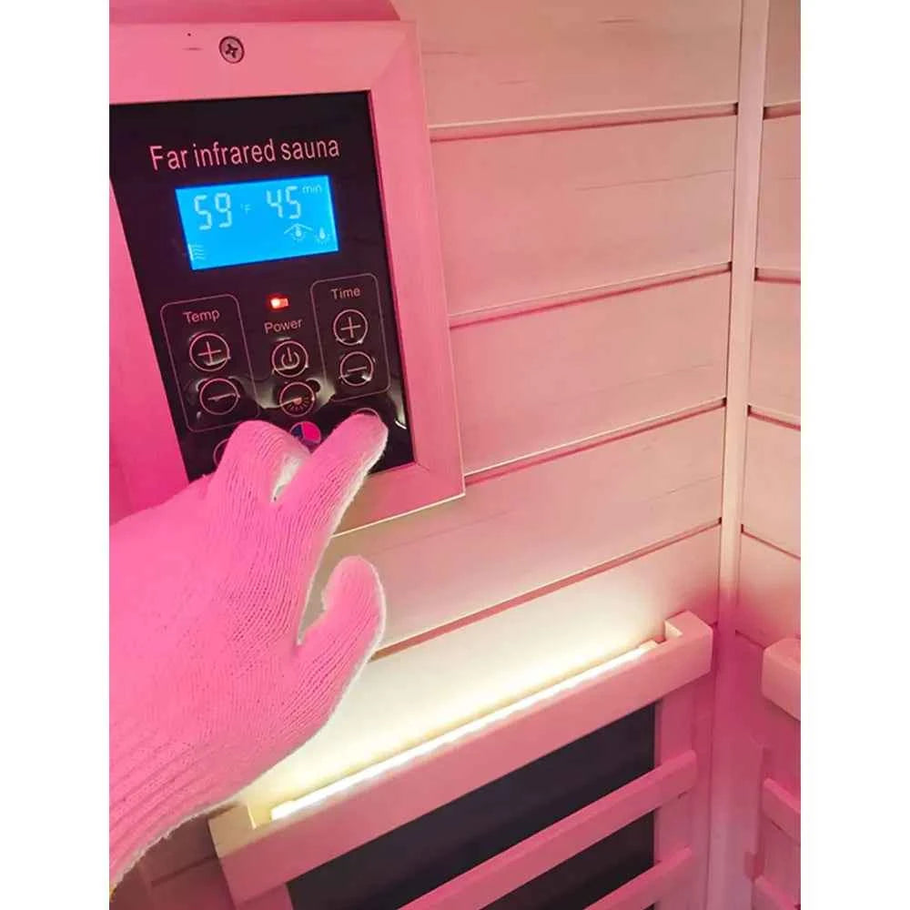 Full Spectrum Infrared Sauna Mini Hemlock Sauna Wizzisaunas 909MHX（R/L）
