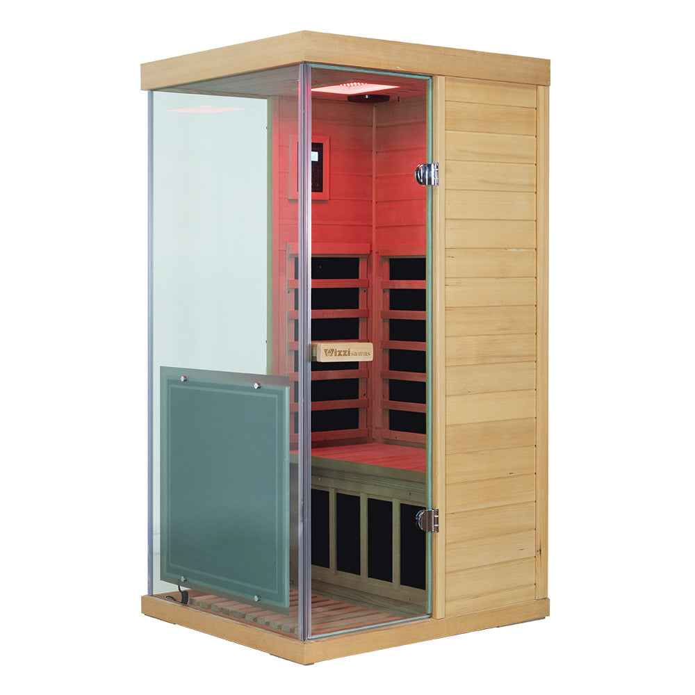 Full Spectrum Infrared Sauna Mini Hemlock Sauna Wizzisaunas 909MHX（R/L）